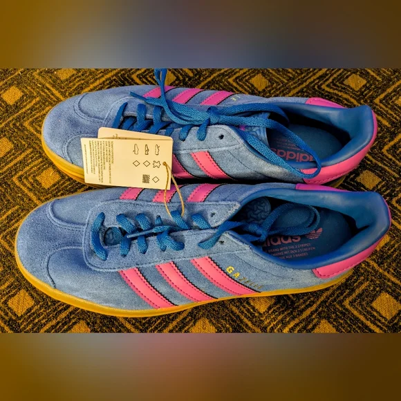 adidas gazelle silver green womens Women's adidas Gazelle Bold Clear Mint/Lucid Blue/Gold Metallic / 7 main image 0